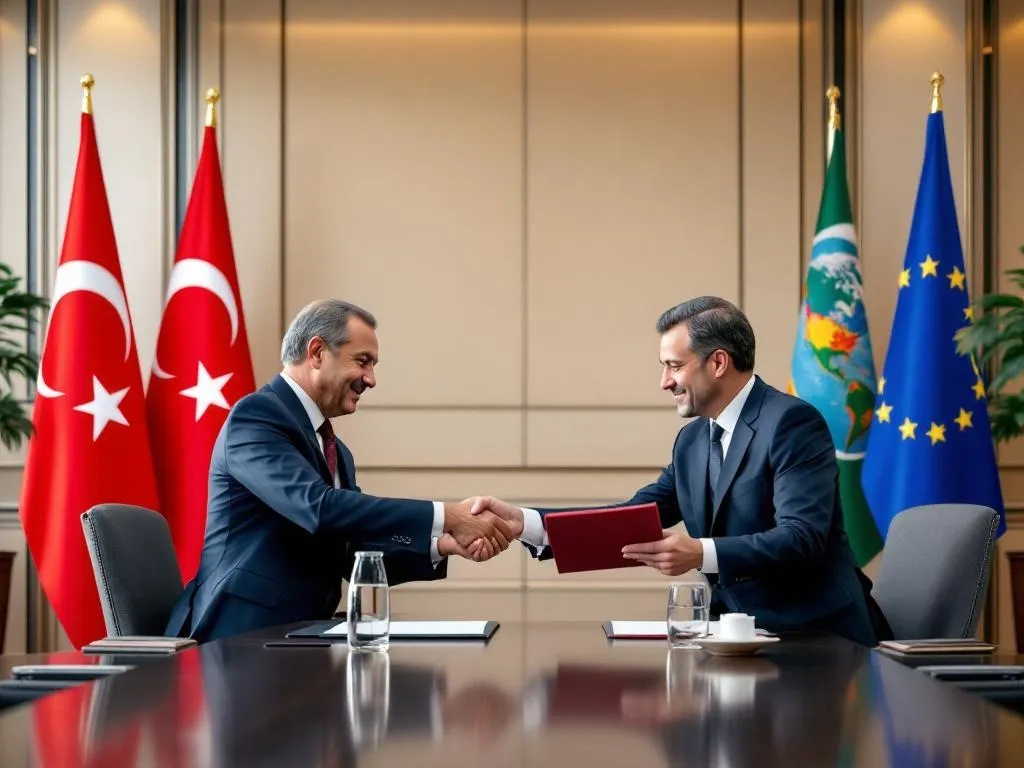 İstanbul Boğazı'ndan panoramik manzara ve uluslararası ticaret rotaları